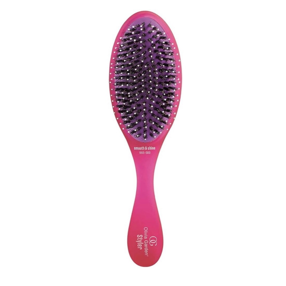 Olivia Garden Smooth And Shine Styler Hairbrush.  NWT.  Pink And Purple.